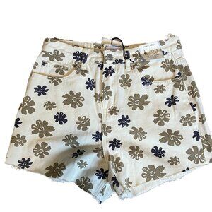 NWT Khaki & Blue Denim Shorts Size: 9